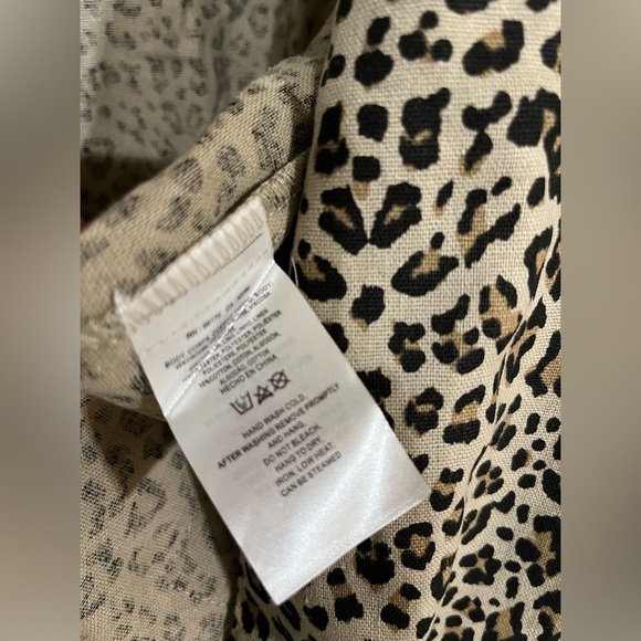 Monarc anthropology open belted cardigan, side pockets,Sz M NWOT animal print - Picture 6 of 10